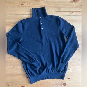 Suitsupply Navy Merino Wool Sweater